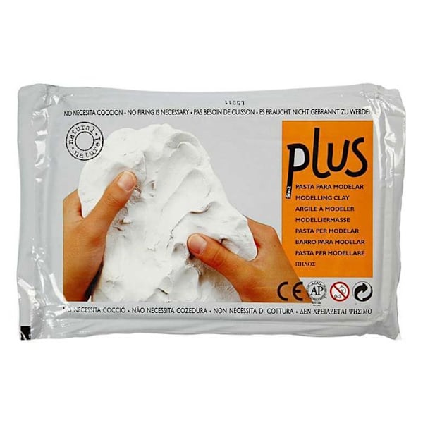 Lufttorkande modelllera - Vit - Kreativ leksak - Blandat - från 3 år och uppåt - ref 789010 Vit