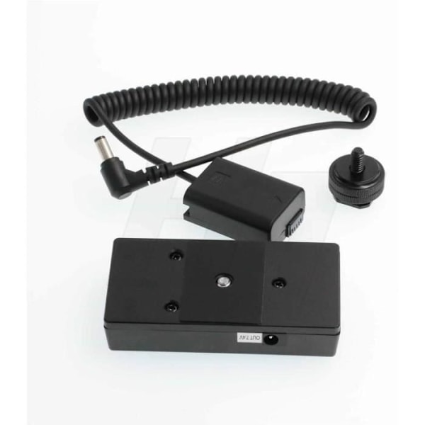 HangTon monteringsplatta för NP-F970 770 batteri till NP-FW50 kabel för Sony ZVE10 Alpha NEX Series, A7 A7M2 A7R