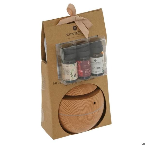 Coffret diffuser Giro 3 dofterande oljor Karamellbrun