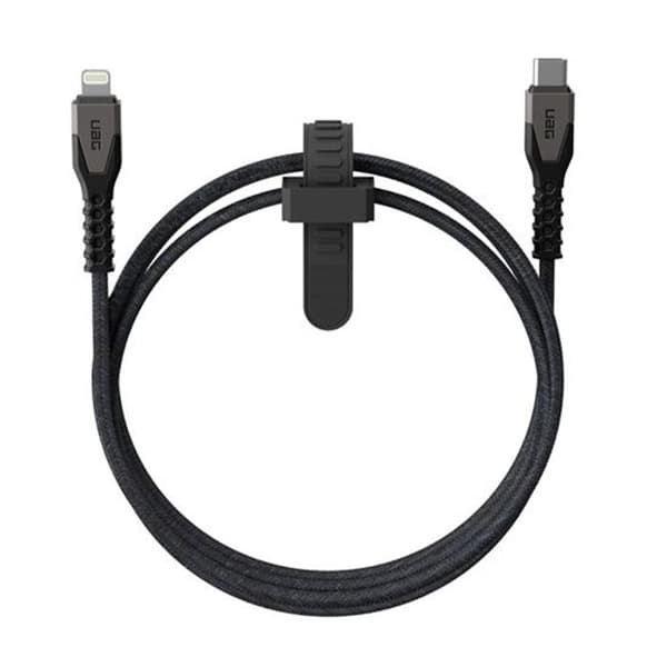 UAG USB‑C → Lightning 30W Kevlar Robust 1,5 m — Svart Svart