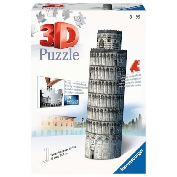 3D-pussel Mini Schiefer Turm - RAVENSBURGER - PISA