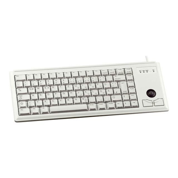 Kompakt tangentbord CHERRY G84-4400 - Grå - USB - Cherry ML-teknik - Inbyggd trackball