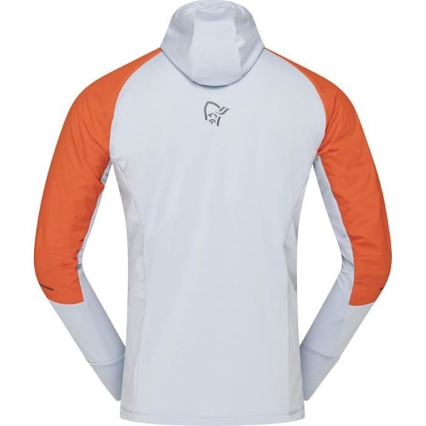 Fleecejacka - Norrona - Senja Alpha90 Zip Hood - Röd - Herr - Andas - M