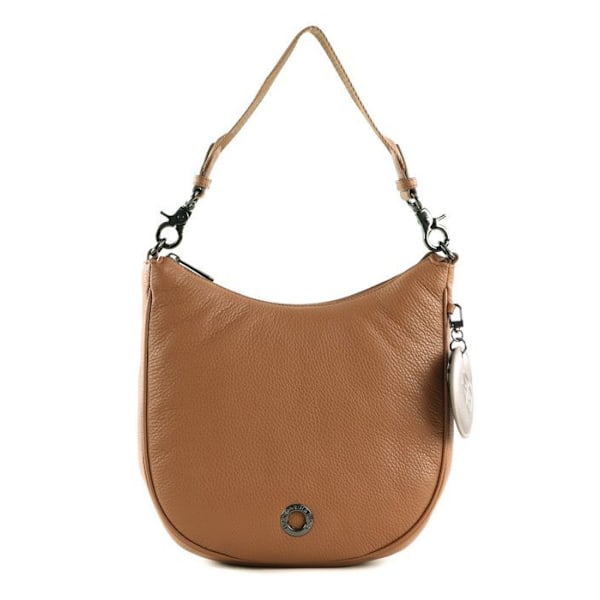 Axelväska - MANDARINA DUCK - Mellow Leather Hobo - Kalvskinn - Brun - 26x24x9 cm kastanj