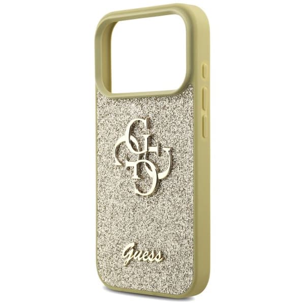 Guess Fast Glitter Big 4G för iPhone 17 Pro - Guld Guld