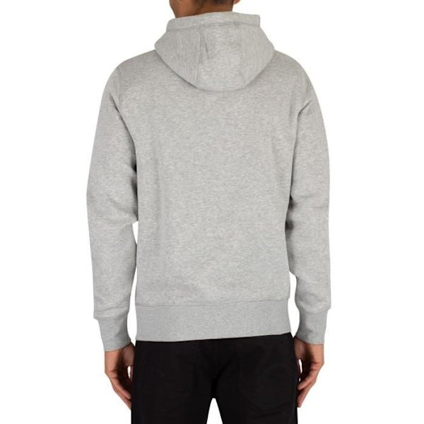 Huvtröja - Tommy Hilfiger - Grå - Broderad logotyp - Långärmad - Öppen ficka Grå XL