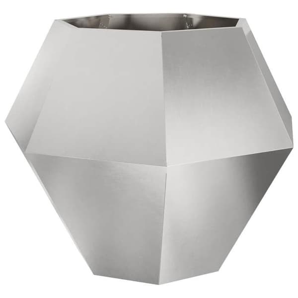 vidaXL Blomlåda Silver 100 x 100 x 80 cm Rostfritt stål 884032