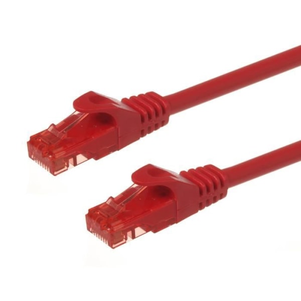 Patchcordkabel RJ45 Cat6 UTP Ethernet 3 m röd Maclean MCTV-303 R