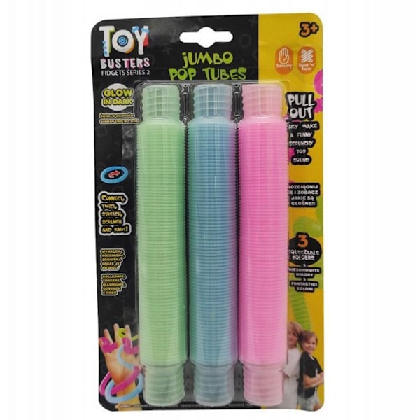 Leksak till godis Noname PROMO Toy Buster Set med 3 Jumbo fosforescerande rör R65-4935 p4 blandat pris för 1 styck