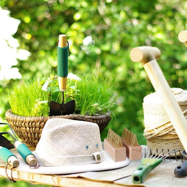 Fogsvamp – Relaxdays – 10046009 – Set med 6 – Robust stål – Bokträ ljusbrun, gyllene