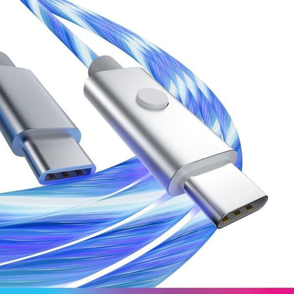 Kabel LED Typ C -c 2 Meter | Oniverse-Tillbehör-PS5 Blå