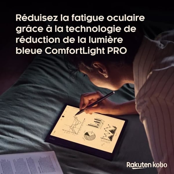 Liseuse Kobo Elipsa 2E av Fnac – 10,3" pekskärm – Stylus ingår – WiFi – eBook-läsare
