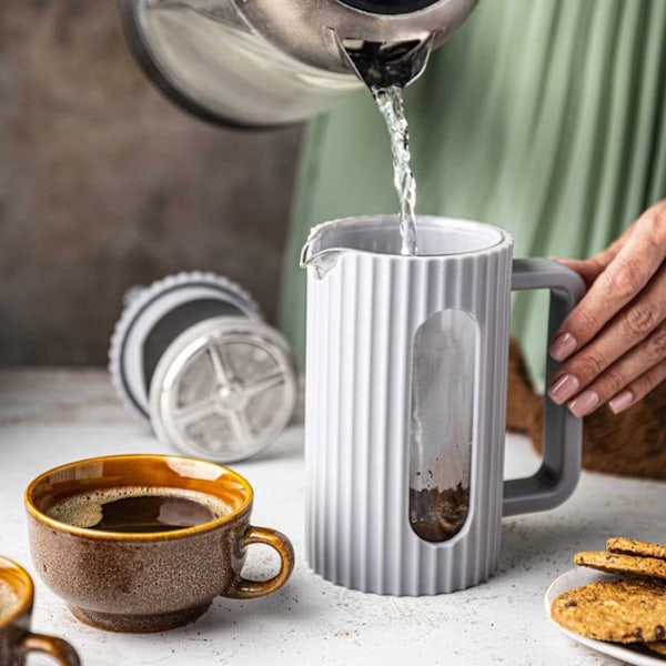 ZAPARZARE TILL KAFFE/TE 600ml KLAUSBERG KB-7747 GRÅ