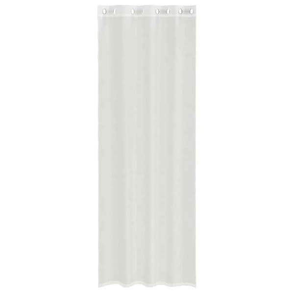 vidaXL Gardiner i voile med öglor 2 st vit 4102153
