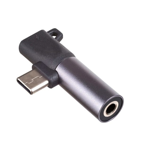 Akyga audio - videoadapter - AK-AD-62 - USB Typ C till USB Typ C/3,5 mm Jack Hörlursadapter för Android Svart
