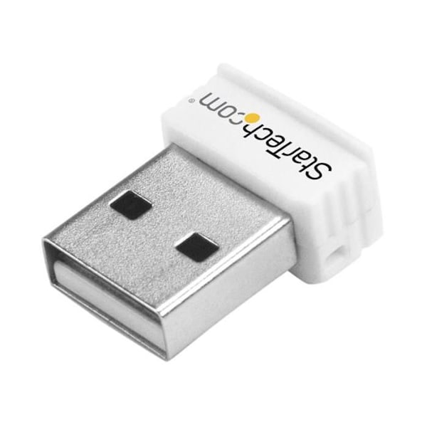 USB WiFi-adapter - STARTECH.COM - USB150WN1X1W - 150 Mbps - 2.4 GHz - Vit سفید Vit