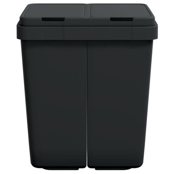 Dubbel soptunna anthracit 2x25 L