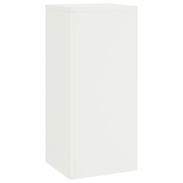 Stöd för utomhusväxter - vidaXL - Vit - Stål - 24x24x55 cm (set om 2) Vit
