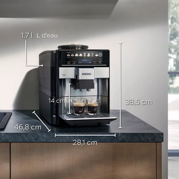 Espressokvarn - SIEMENS - EQ6 PLUS - Inox Silver Grå