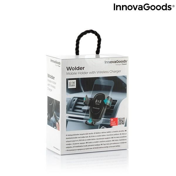 InnovaGoods Wolder trådlös billaddarehållare för mobiltelefon