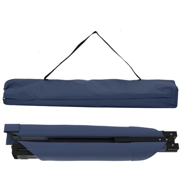 Fällbar solbädd - Blå - Oxfordtyg 600D - Bekväm - Kompakt design Blå