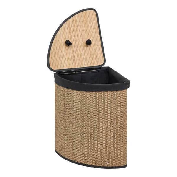 Hörnbambu tvättkorg 48L - 5 five simply smart brun