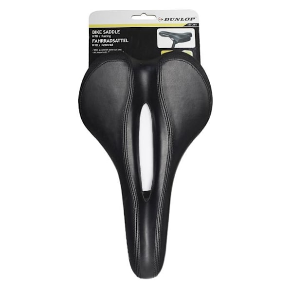 Cykelsadel - Dunlop - 41968 - Svart - Génoise - MTB Svart