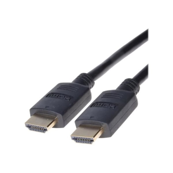 PremiumCord HDMI med Ethernet-kabel HDMI (M) för HDMI (M) 3 m trippel skärmning svart stöd 4K