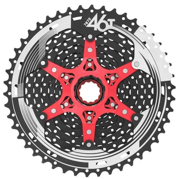 Kassett - SunRace - MX8 - 11V - 11x46 tänder - Ideal för MTB med enkelkedja