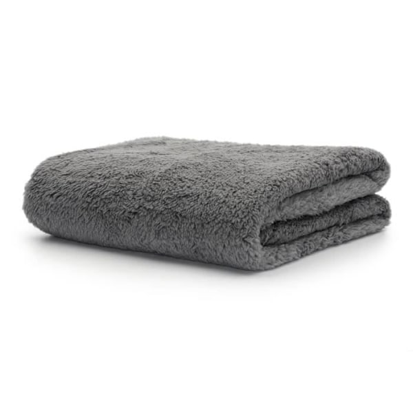 Täcke - Snug Rug - Sherpa fleece - Mjuk och varm - Storlek M 120x88cm - Grå Grå
