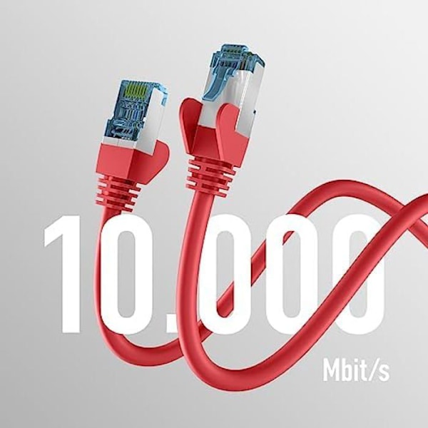Nätverkskabel CAT. 7 - EFB-Elektronik - 3 m - 10 Gbit - Anti-twisting skydd - RJ45
