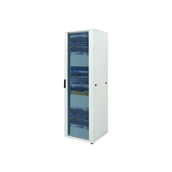 Rack Intellinet grå 22U 19" - RAL 7035 - Låsbar front - Antistatik - Stål