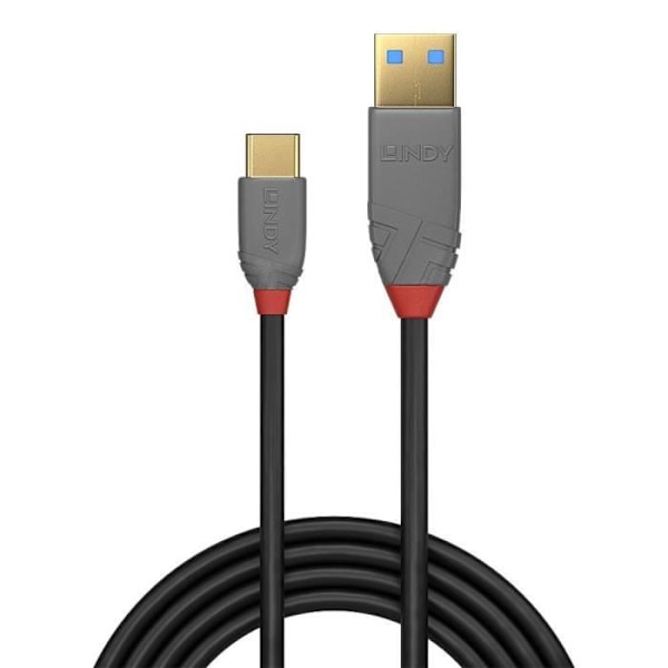 USB 2.0 typ A till C kabel - Anthra Line - 1m - LINDY