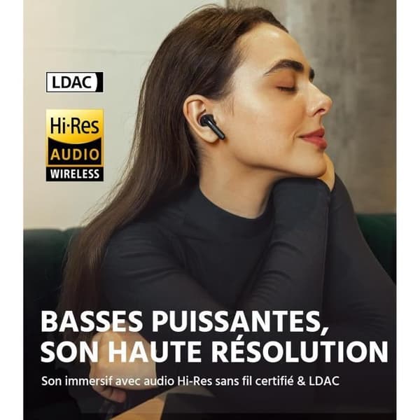 Hörlurar - Edifier - W260NC - Bluetooth 5.3 - Aktiv Brusreducering - In-ear Mörkblå