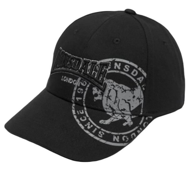 Keps - Lonsdale - Leiston - Svart - One size - 100% kammad bomull Svart