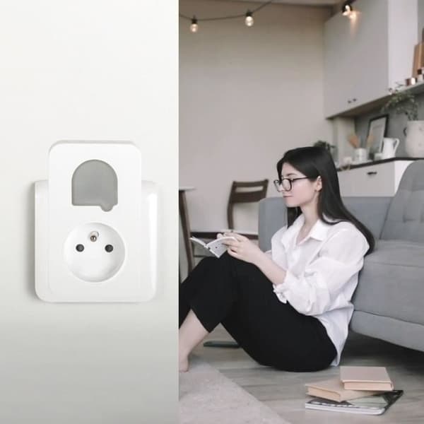 Klockspel - SCS SENTINEL - SONE DUO - Trådlös och batterilös - 2-pack - Räckvidd 150+50 meter - Självdriven VIT