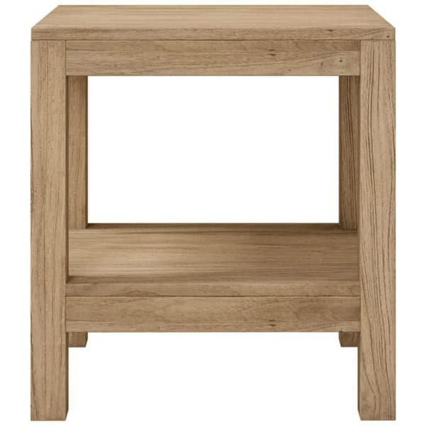 Badrums sidobord 45x35x45cm av solid teakträ Brun