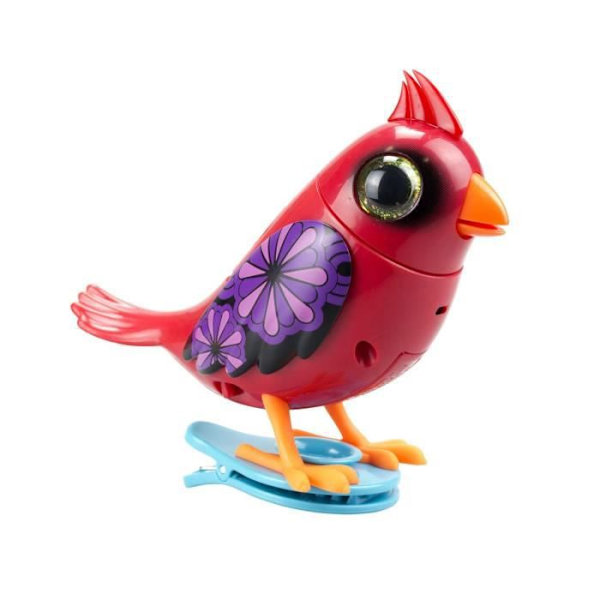 SILVERLIT DIGIBIRDS Interactive Bird - Whistles 60 Nursery Rhymes - Reagerar på röst och rör sig realistiskt Flerfärgad