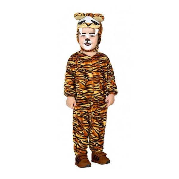 Baby Tiger Costume: Storlek 12/24 månader - 18/24 månader (81 till 86 cm) Gul, svart och orange