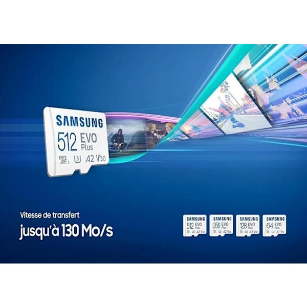 SAMSUNG 256GB MicroSD EVO PLUS minneskort