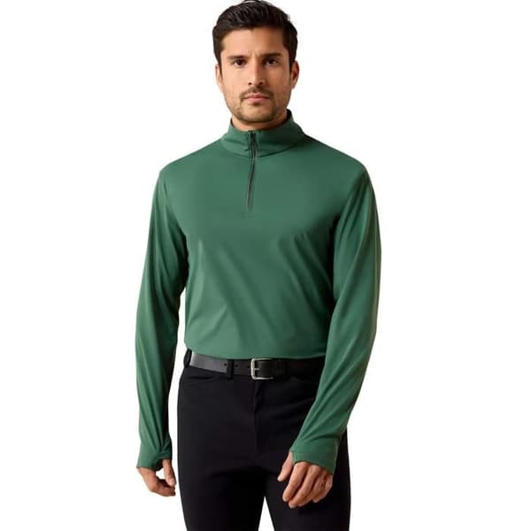 Ridsporttröja 1/4 zip Ariat SolVeil monstera M