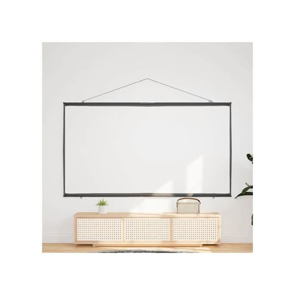Väggmonterad projektionsduk - vidaXL - 84'' (16:9) - Matt vit - Polyester - 190x115 cm - Väggmontering - Diagonal 84''
