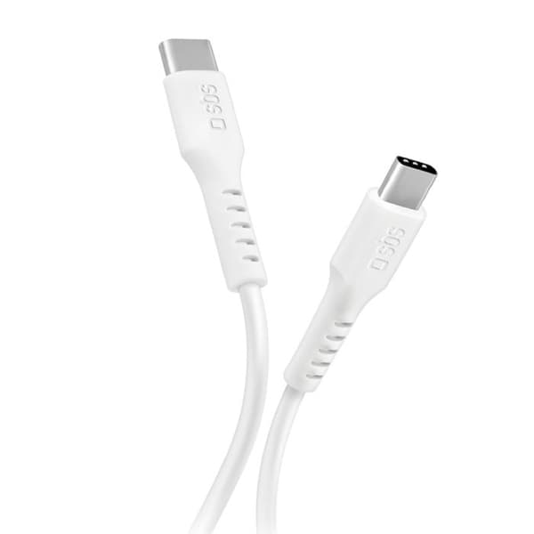 USB-C-kabel - SBS - TECABLETCC10W - 25 W PD - 1 m - Vit