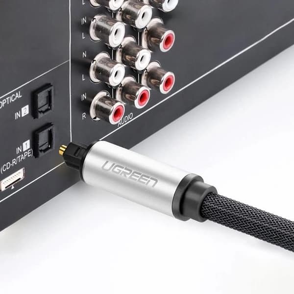 Optisk Kabel - UGREEN - AV108 - 2 meter - Toslink - SPDIF - Stereo Ljud