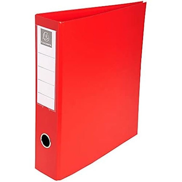 Mapp - EXACOMPTA - réf. 51740E - PVC med förstärkta kanter - 4 D-ringar 50 mm - Rygg 70 mm - A4 maxi 4 slumpmässiga färger