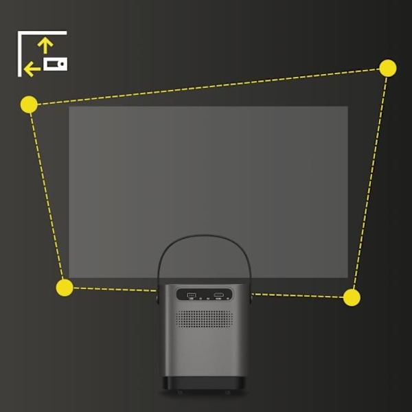 Bärbar Videoprojektor - OVERMAX - Multipic 3.6 - HD - 3500 Lumens - 5G WiFi Bluetooth