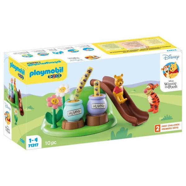 PLAYMOBIL 1.2.3 71317 Nalle Puh och Tigger med Bee Garden - Disney Flerfärgad