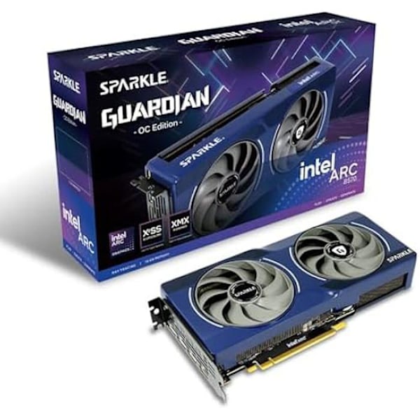 Grafikkort - Sparkle - Intel Arc B570 Guardian OC - 10 GB GDDR6 - TORN Cooling 2.0 - Andningsljus Blå