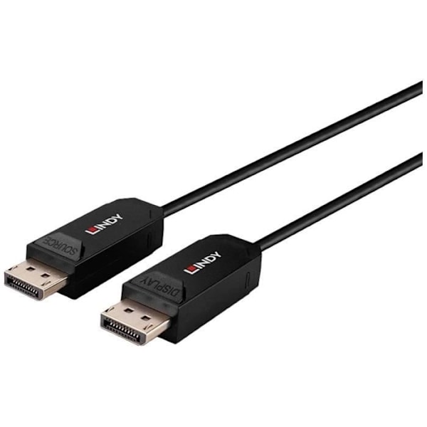 LINDY DisplayPort anslutningskabel DisplayPort-kontakt 40,00 m svart 38524 DisplayPort-kabel