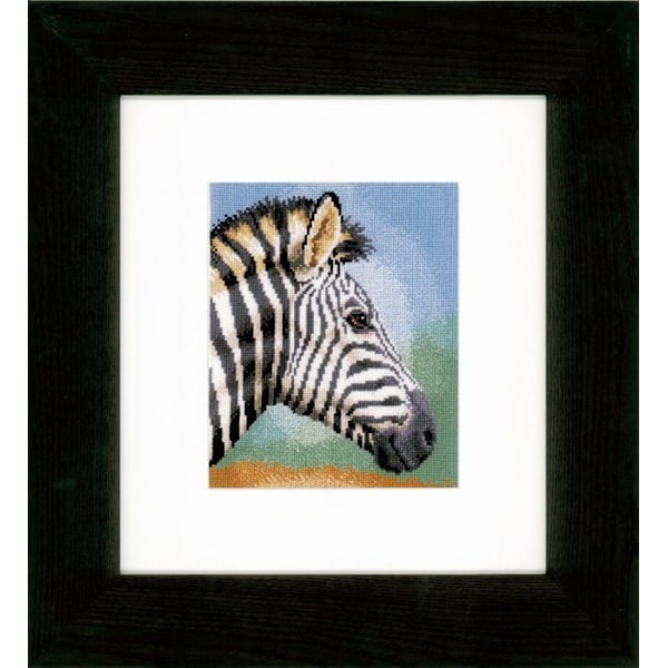 Färgläggningsspel - teckning - schablon Vervaco - PN-0150310 - 1-Piece Zebra